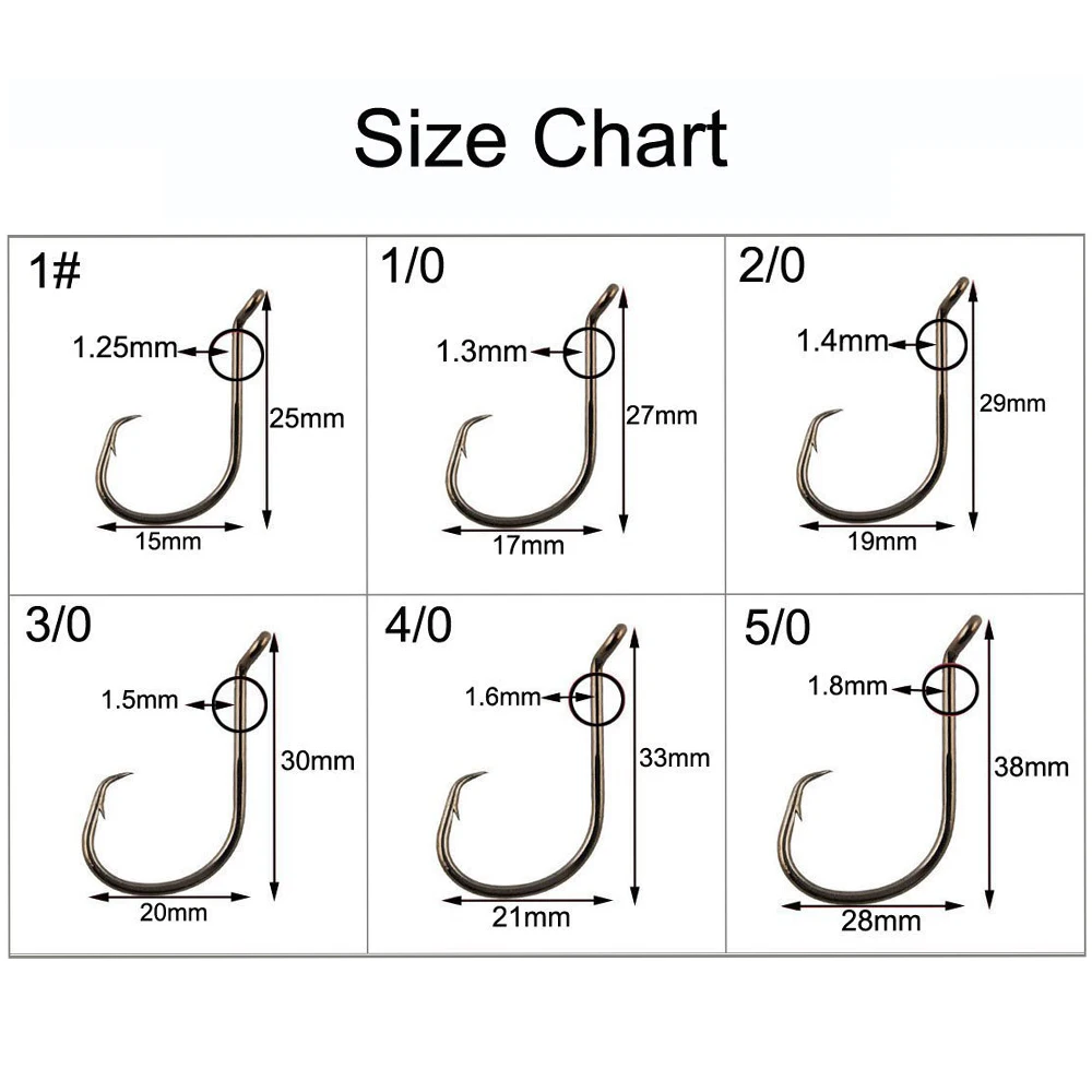 150 Uds 7384 anzuelos de pesca de acero rico en carbono, anzuelos circulares deportivos compensados, anzuelos de bagre, cebo vivo, anzuelos de pesca de agua salada - imagen 2