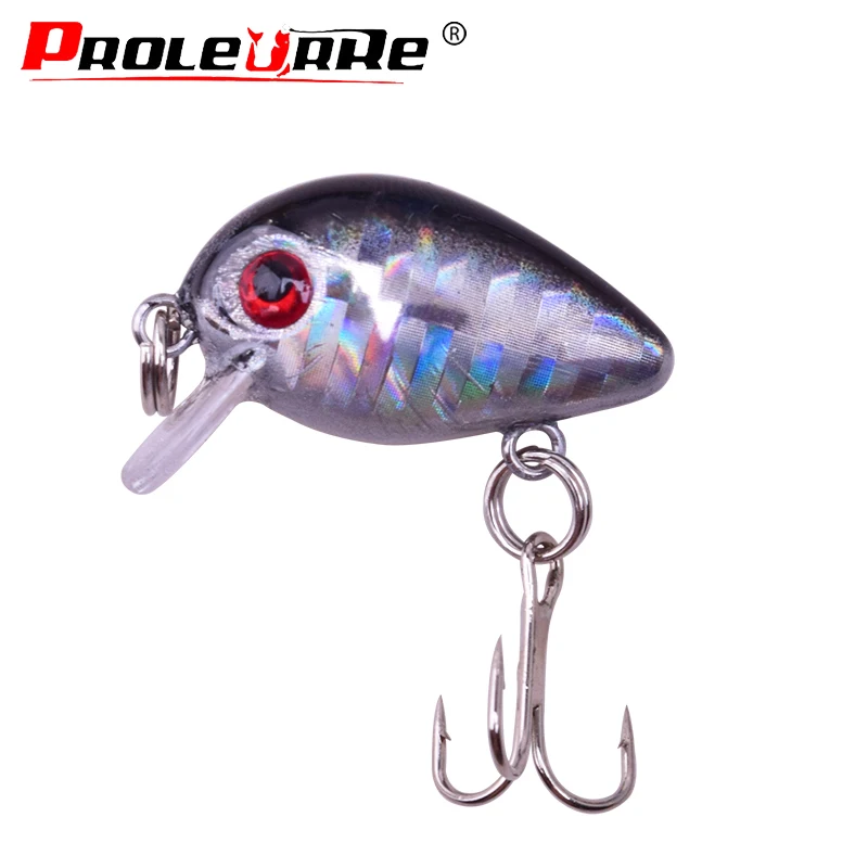 Señuelo de pesca Crankbait de 30mm y 1,6g, cebo Artificial de manivela dura, Wobblers, Topwater, láser, Minnow, aparejos de pesca - imagen 3