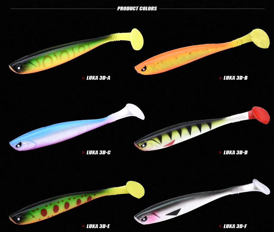 Descubra la selección vibrante de los colores Luka 30 °-A a F para sus necesidades de pesca