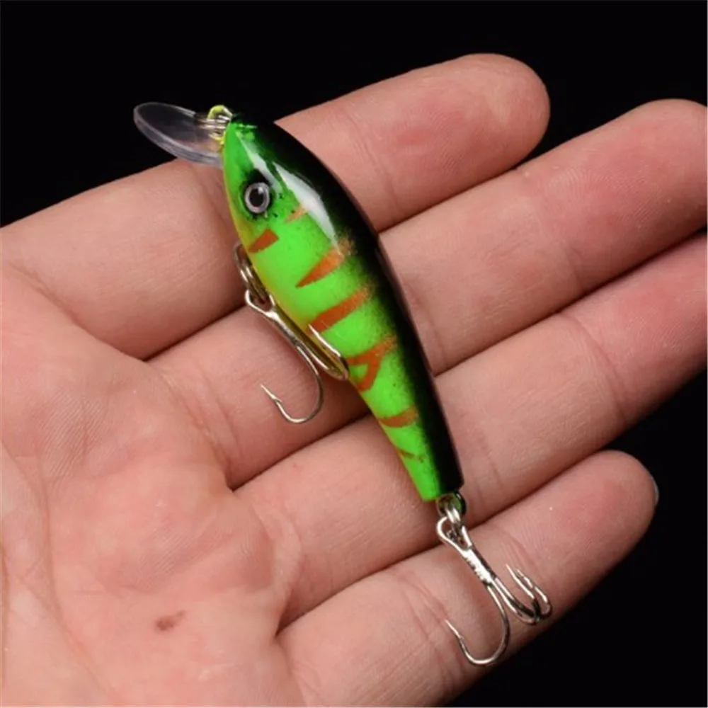 Señuelo biónico 3D para pesca de pececillos, cebo duro ariticial Wobblers Crankbait Peche Bass, de plástico, señuelos para carpa, 1 ud., 5,7 cm/4,5g