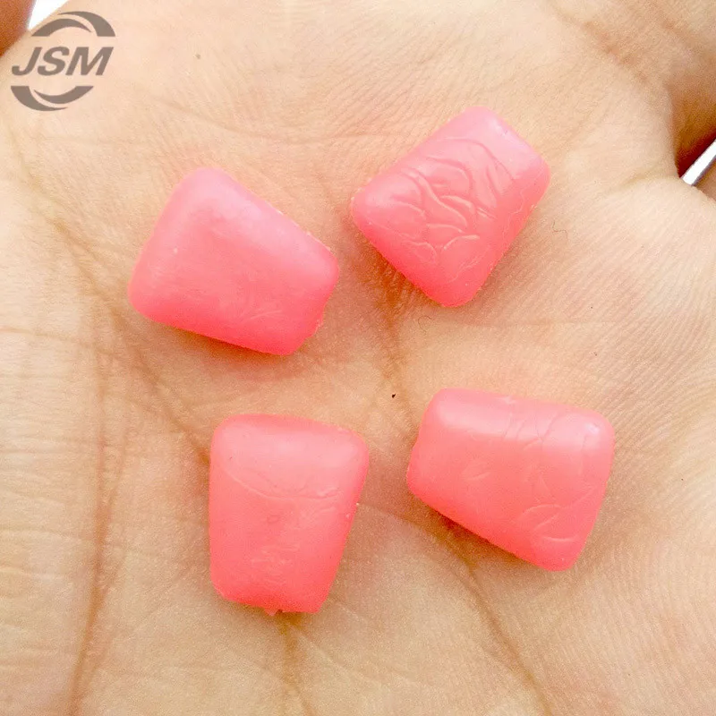 JSM-SEÑUELOS flotantes de goma para pesca de carpa, accesorios de pesca de maíz dulce, color amarillo, rosa y verde, 100 unidades - imagen 5