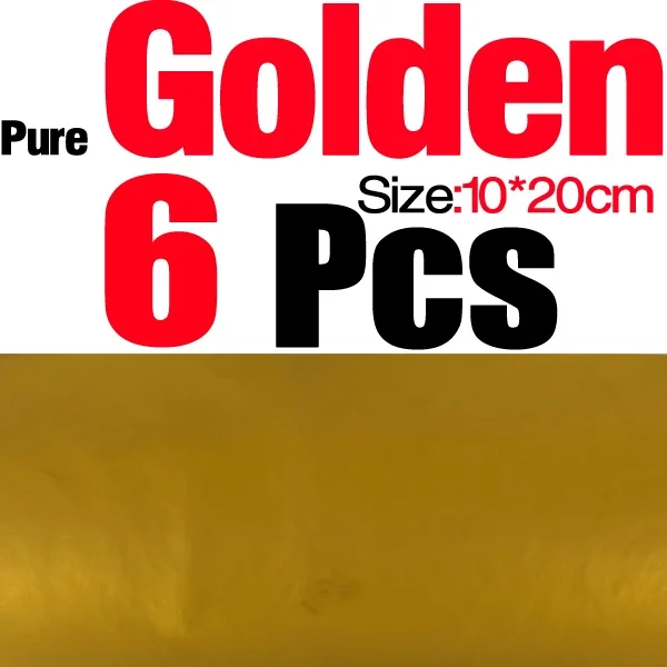 6pcs Pure Golden