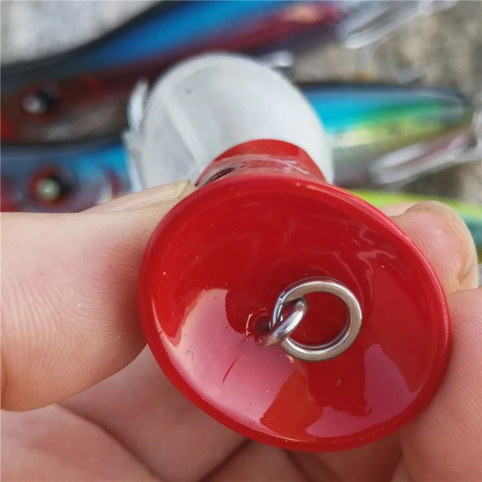 NOEBY nuevo estilo Big Popper 3 uds 16cm/78g Señuelos de Pesca agua superior flotante atún cebo duro anzuelos fuertes - imagen 2