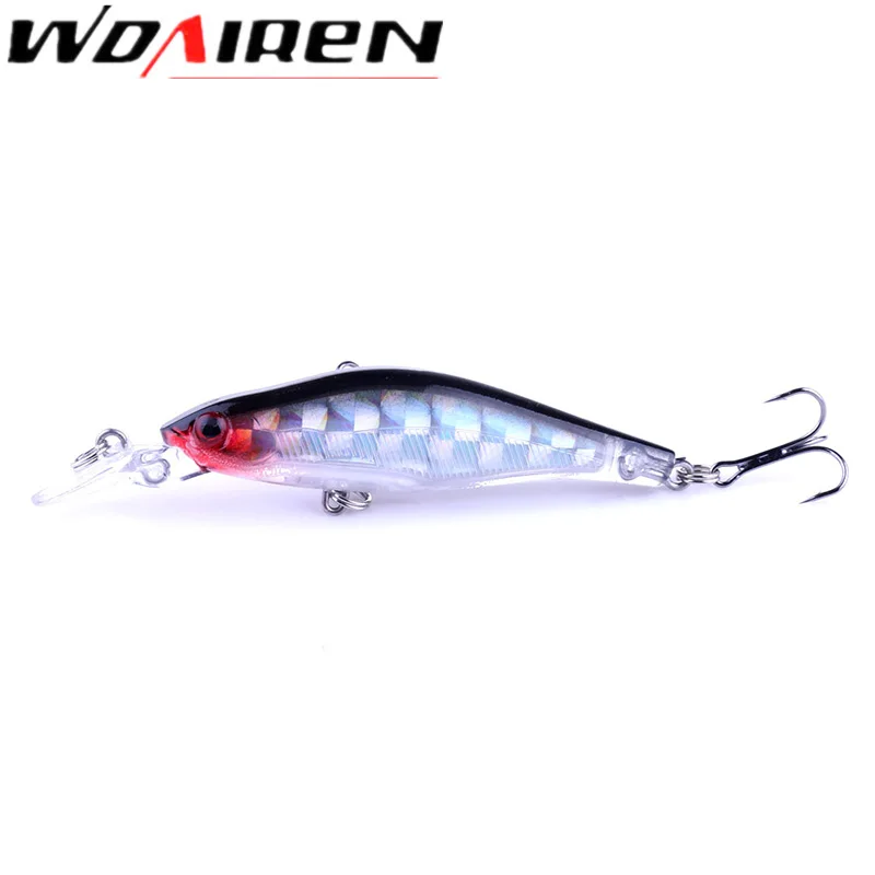 Juego de Señuelos de Pesca de pececillos, 8cm, 6,3g, cebos duros láser, lápiz, Wobbler, aparejos de Pesca de carpa, 8 unids/lote - imagen 3