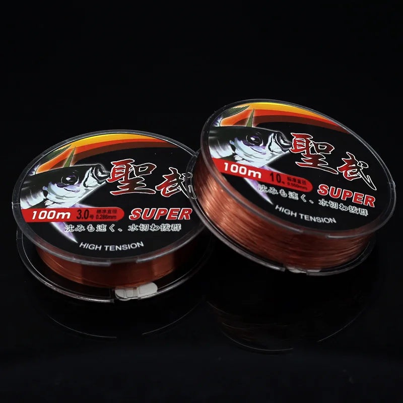 Sedal de pesca de gran resistencia, hilo de nailon resistente al desgaste, duradero y fuerte, 100 metros - imagen 3