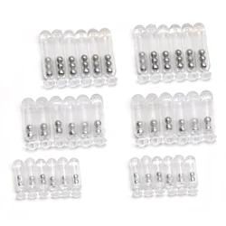 20 piezas sonajeros de plástico para atar moscas sonajeros señuelo de pesca de agua salada Material de construcción tamaño 1 #   2 #   3 #