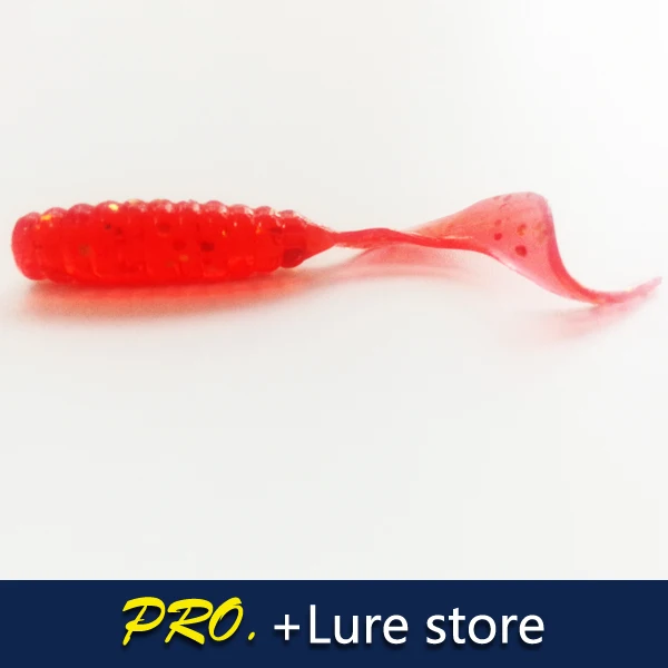 JYJ-señuelo de pesca de plástico suave, cola isca artificial, larva de proteína, gusano de pesca, cebos Grub moggot, 4cm, 50 piezas, envío gratis - imagen 4