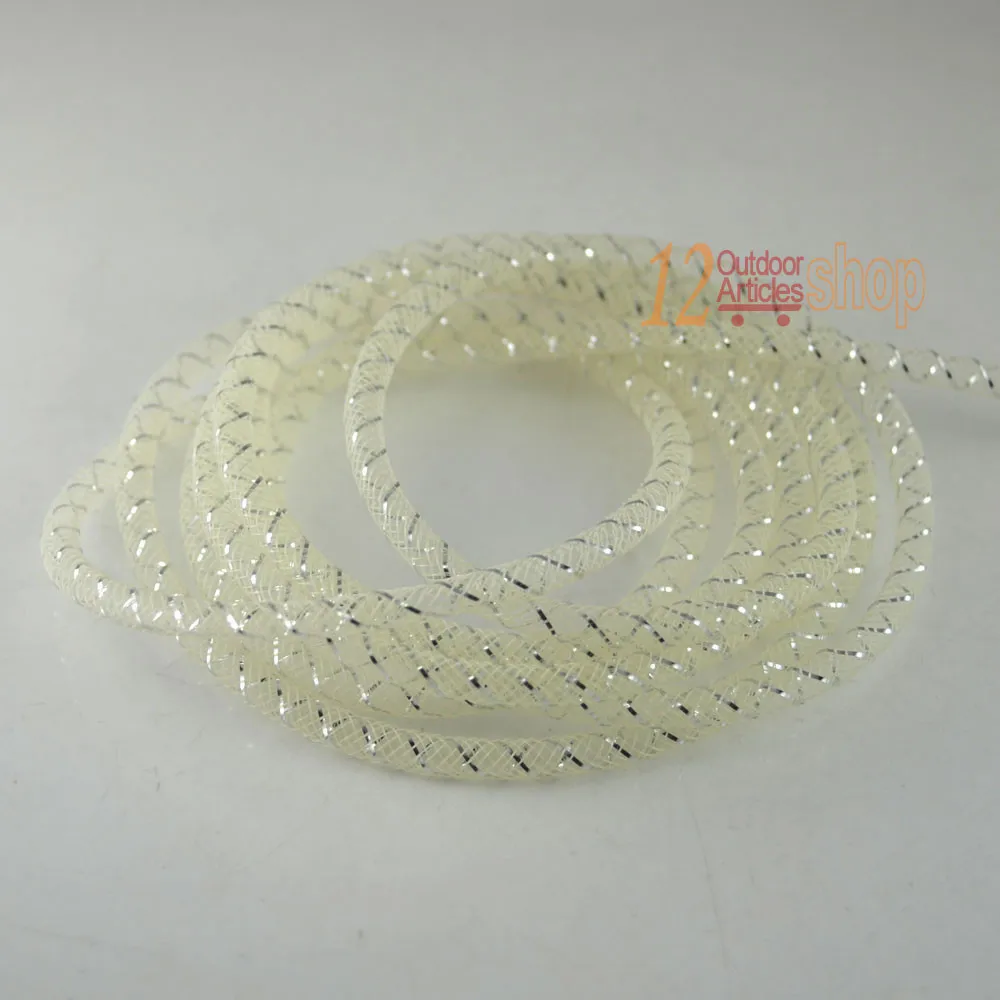 MNFT-tubo de atado de moscas de Color multicolor, malla dorada, azul, verde, Beige, rosa, naranja, Material Flash para el cuerpo del pez para pesca - imagen 3