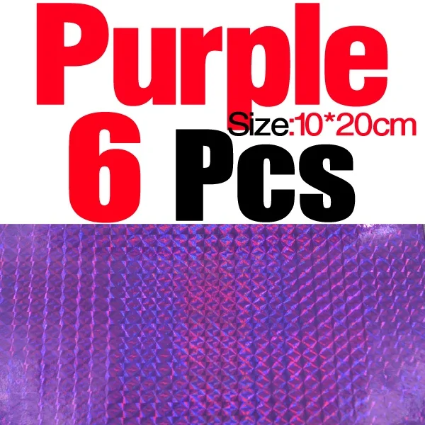 6pcs Purple