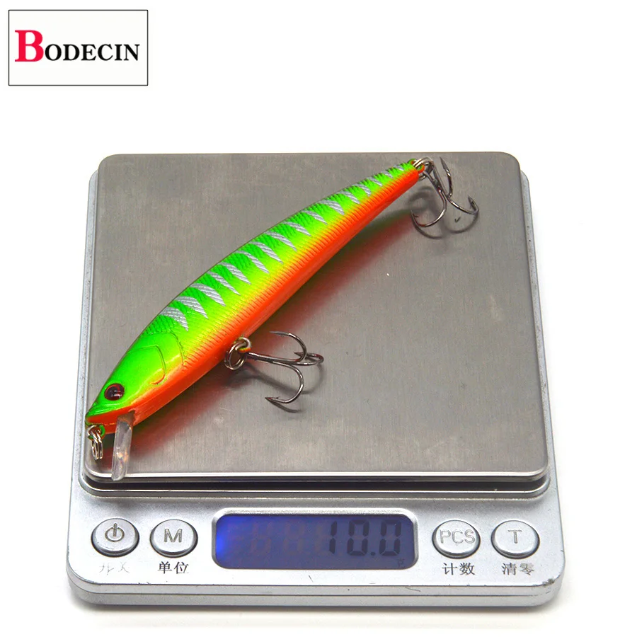 1PCS Aritificial Fishing Lure Bass Jerkbait Minnow Top Water Swimbait Laser Fake Baits Hard Plastic Pike Sea Fishing Lures Tackle (12)