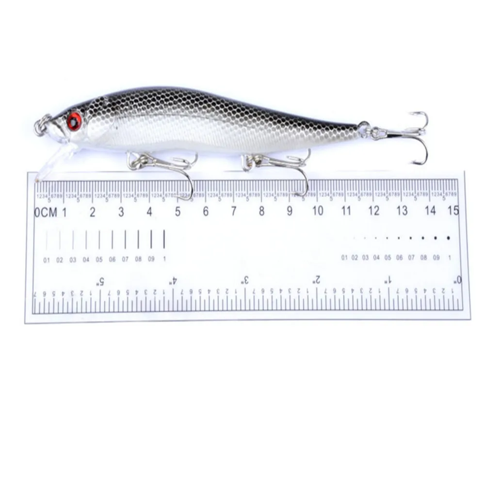 Señuelo de pesca de pececillos, cebo Artificial duro Wobblers Crankbait para trucha, Lucio, Carpa, aparejos de pesca, 11,5 cm, 13,5g isca, 1 pieza - imagen 5