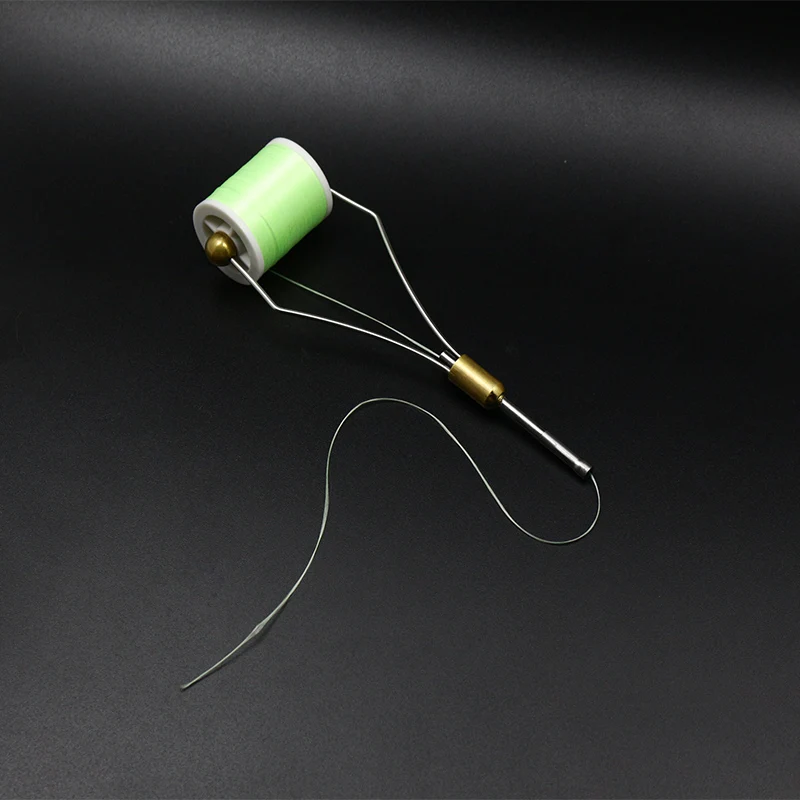 Royal Sissi-2 carretes de atado de moscas, hilo verde luminoso 300D, hilo para atar moscas, materiales brillantes para ribetes y mechones - imagen 4