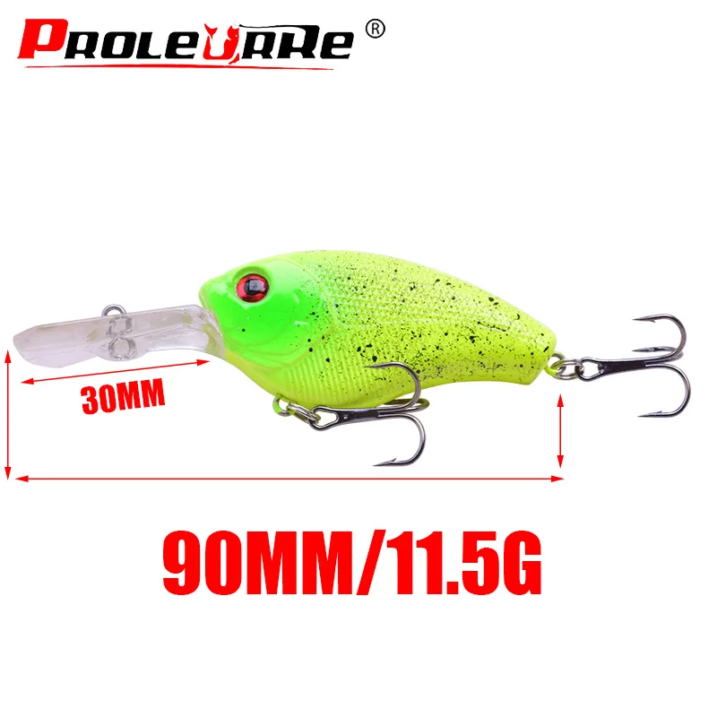 Cebos de manivela artificiales Wobblers, cebo duro flotante para Lucio, Swimbait, Isca PR-282, 90mm, 11,5g, 1 unidad - imagen 2