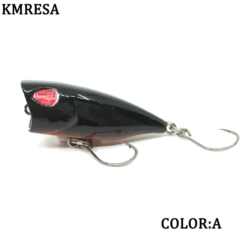 Señuelo de pesca duro mini Popper minnow, 1 piezas, 4cm, 3g, Crankbait, Wobbler, aparejos Isca poper, señuelos de Lucio de agua flotante superior - imagen 2