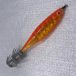 1 Uds. Plantilla de calamar y camarones, cebo de madera, señuelo de pesca de 10cm, 12,5g, cebo duro, Wobbler de pesca, señuelo Artificial, señuelo de jigging, cebo de pulpo