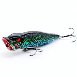 Popper de superficie 95mm – Señuelo artificial con anzuelos triples