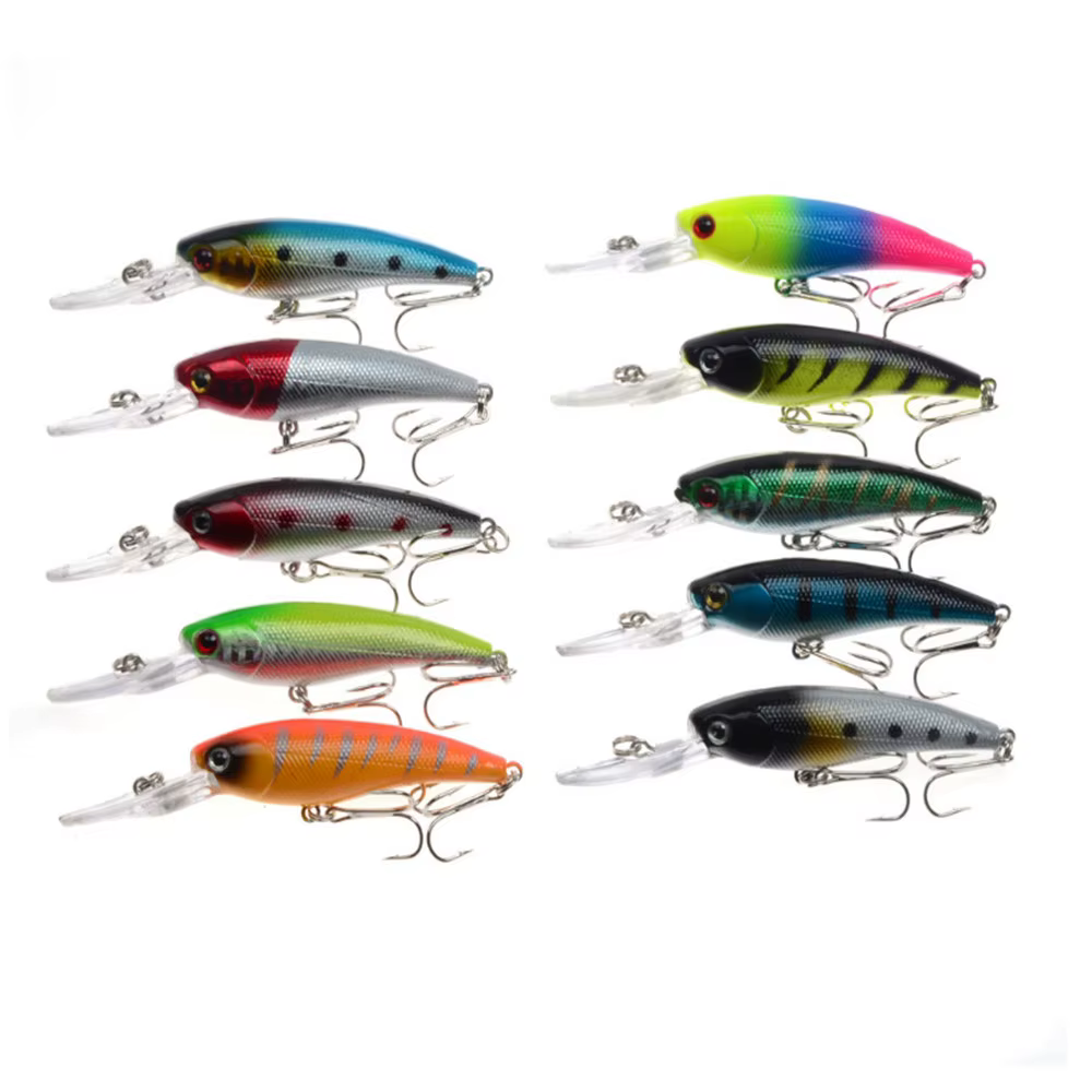 Señuelo Wobbler Crankbait con Ojos 3D para Lubina - imagen 4