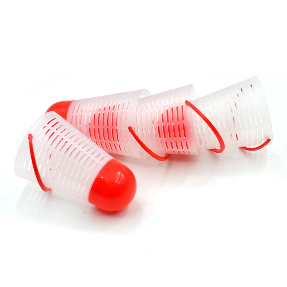 MNFT-cestas de cebo de plástico, trampa para pesca de carpa, soporte alimentador, trampa para carpa, accesorios para anzuelos, 3 uds. - imagen 5