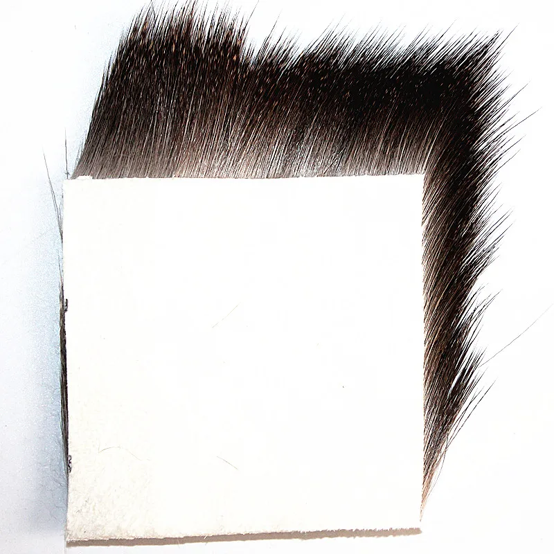 KKWEZVA parche de pelo de ciervo corporal, tolva estimuladora de Caddis, Material de atado de moscas secas flotantes, ala de atado de moscas de pesca, Color Natural, 8x8cm - imagen 5