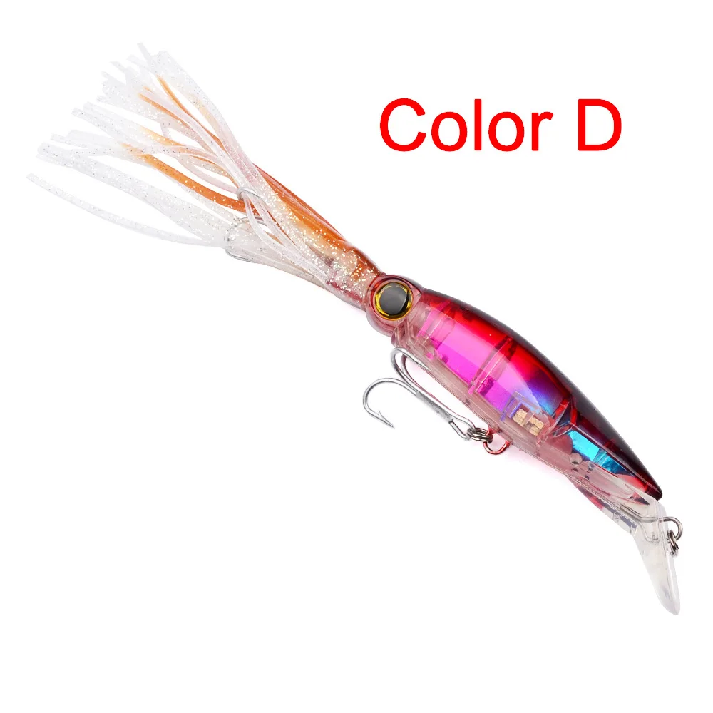 Señuelo Artificial con forma de pulpo para pesca en el mar, cebo duro de 23cm y 44g, Wobblers, herramientas giratorias de 6 colores, 1 unidad - imagen 5