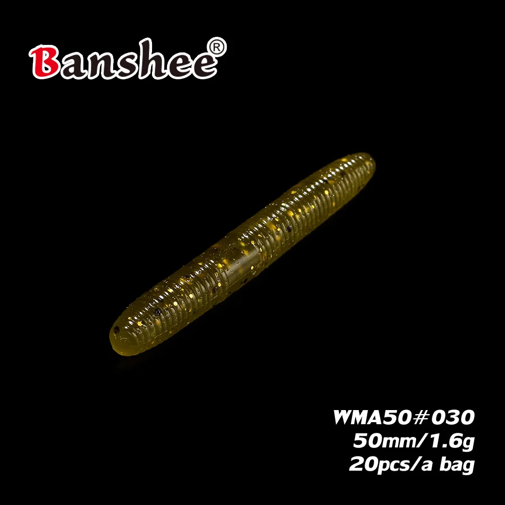 WMA50-señuelo de gusano blando Swimbait 1,6g/ 50mm, lote de 20 unidades de plástico falso realista, Walleye, lubina, pesca Artificial - imagen 5