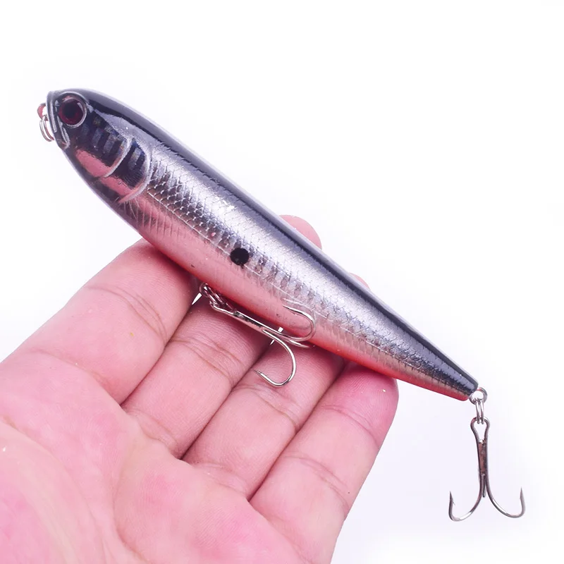Señuelo de lápiz para pesca, 115mm, 16g, señuelos duros artificiales, cebos para pececillos, aparejos de pesca flotantes en superficie de superficie, 1 WD-216 - imagen 3