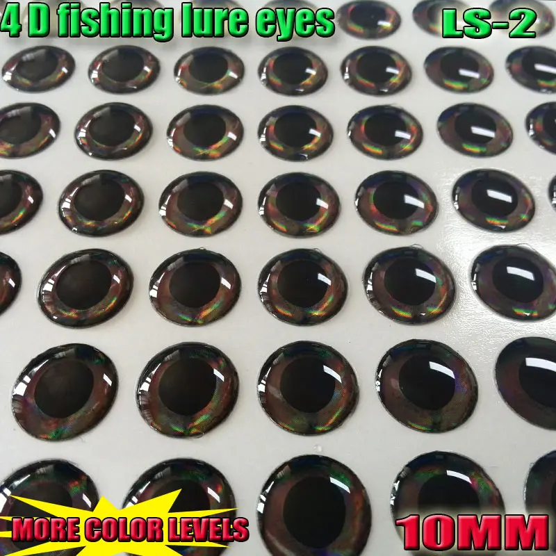 Ojos Adhesivos 4D para Señuelos 10mm – Pack Multicolor - imagen 2