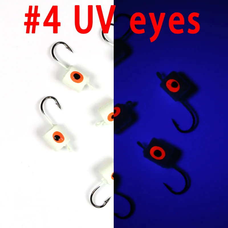 6pcs white uv eye
