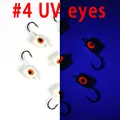 6pcs white uv eye