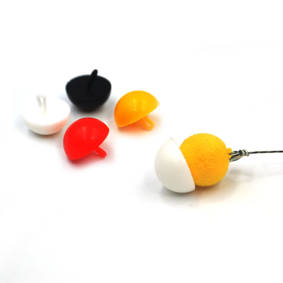 MNFT 12 Uds mira parada cebos de plástico señuelos de pesca de carpa granulares con pequeño gancho de plástico - imagen 3