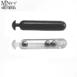 MNFT Sonajeros Jig Plástico Inserción – Señuelos Gusano Claro/Negro