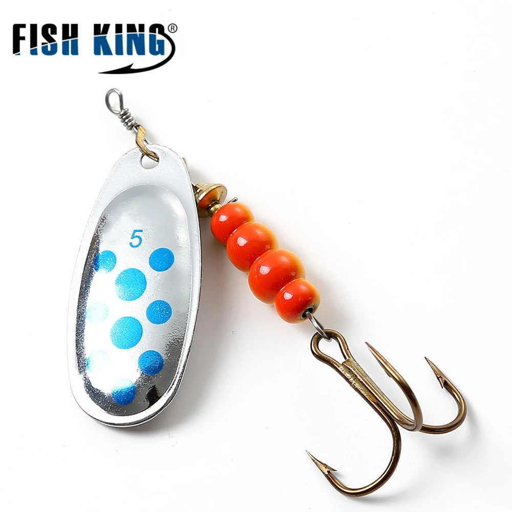 FISH KING 6 Color 0 # -5 #   Cebo giratorio con anzuelos triples 35647-BR Señuelo de pesca con cebo artificial - imagen 5