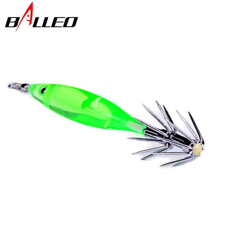 Balleo-señuelo de pesca duro, 10 Uds., 7cm/3,5g, 5 colores, calamar, gancho de acero rico en carbono, manivela de pulpo, plantillas artificiales, sepia, cebo para camarones - imagen 4