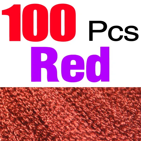 100pcs red