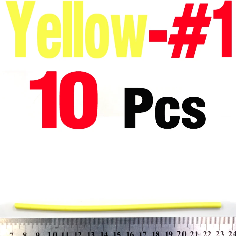 10PCS Yellow Size 1