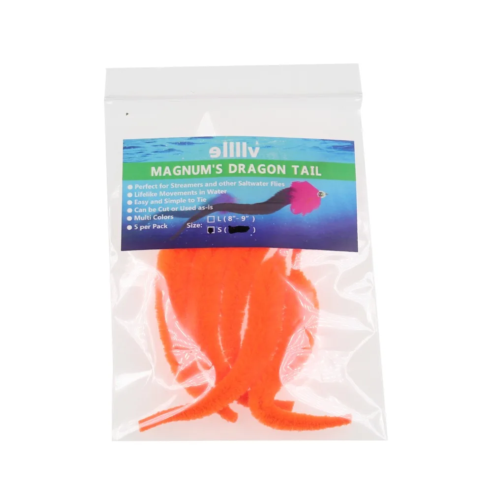 Bimoo-10 Uds. De cola de dragón de 9cm, Señuelos de Pesca de agua salada, cebo, Streamer, moscas - imagen 4