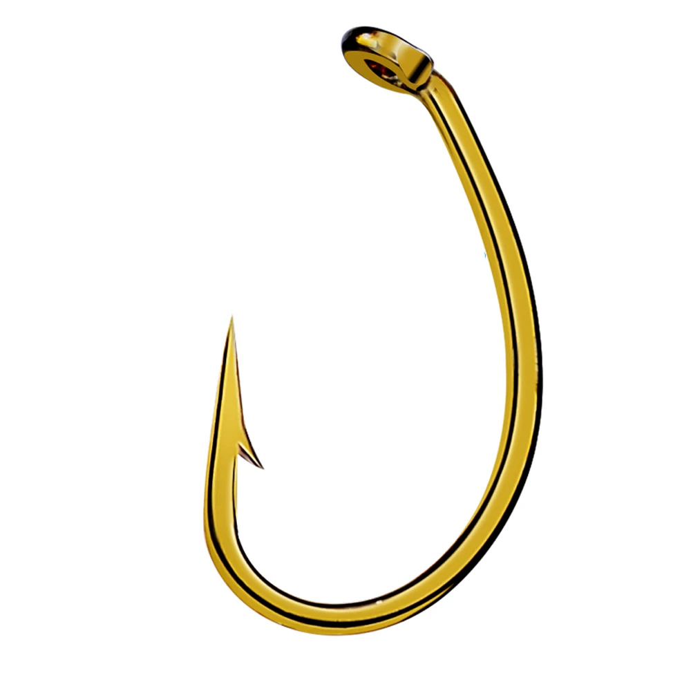 Anzuelo dorado afilado para pesca con mosca, ninfa, Scud, Caddis, camarón, carpa, n. ° 8, N. ° 12, 200 Uds. - imagen 3