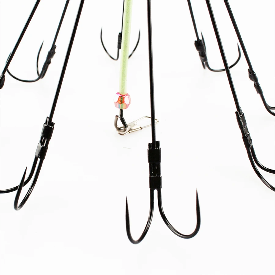 Anzuelo de pulpo para pesca en el mar, anzuelo grande y práctico de 26cm, con jaula de cebo especial para señuelos blandos, accesorios de aparejos - imagen 4