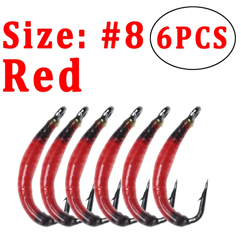 6PCS Red Color