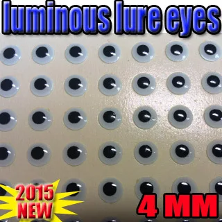 Ojos de Pez luminosos 3d en la oscuridad, noche, tamaño: 4mm, cantidad: 500 unidades/lote, Ojos de pescado artificiales - imagen 3