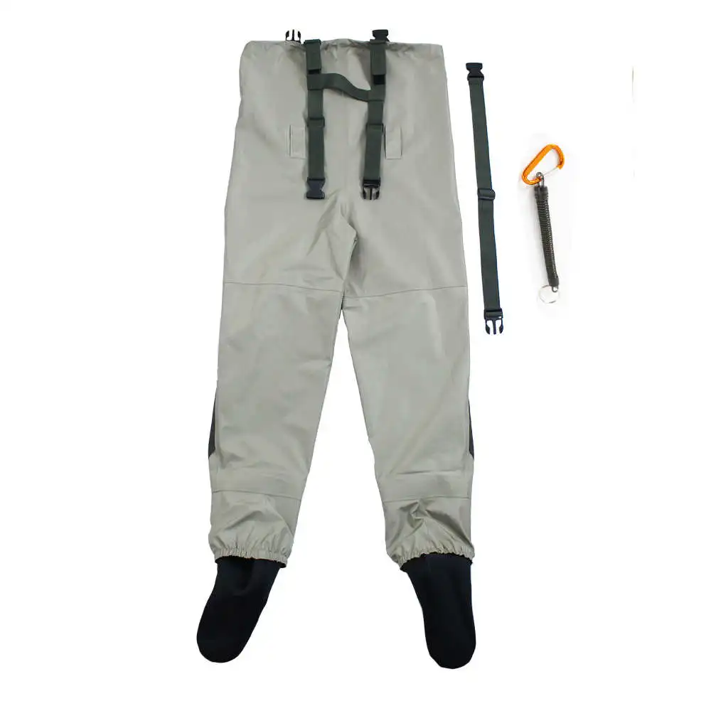 Pesca con mosca Cofres Waders Transpirable Impermeable Medias para pies River Waders Pantalones para hombres y mujeres - imagen 2