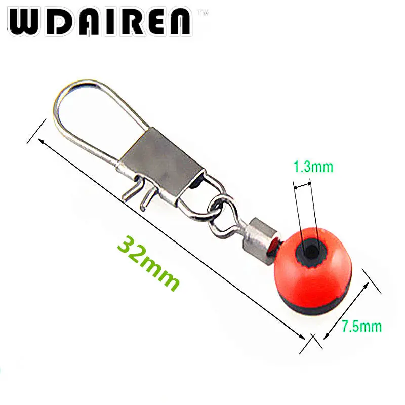 Suministros giratorios para flotador de pesca, herramienta de aparejos, Clip de caña/anillo en forma de o, accesorios de pesca en roca oceánica, 10 unids/lote, PJ-246 - imagen 3