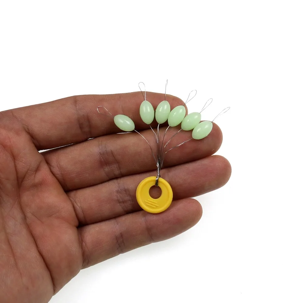 Bimoo 4 juegos (24 uds) 4 tamaños olivas tapones de frijol espacial aparejos de pesca conector de flotador de posicionamiento preciso S M L - imagen 3