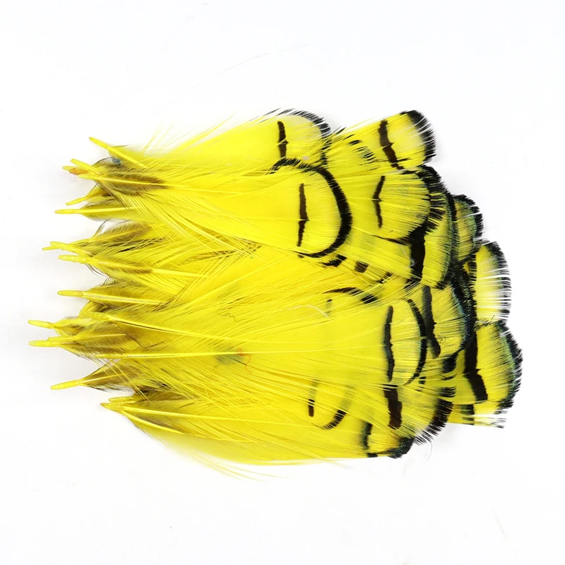 Bimoo-pluma Amherst Tippet Nymph Wet Streamer Wing Tag, Material para atar moscas, Cabeza de Acero de salmón, 10 Uds. - imagen 4