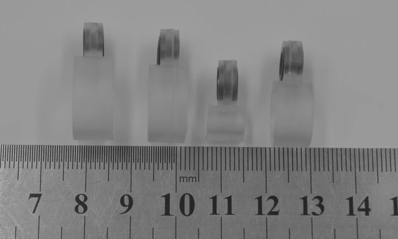 MNFT 2 juegos (28 uds) anillo de alambre para caña de pescar ojo de cerámica DIY guía de línea de pescado anillo de silicona diferentes tamaños 1-14 # - imagen 5