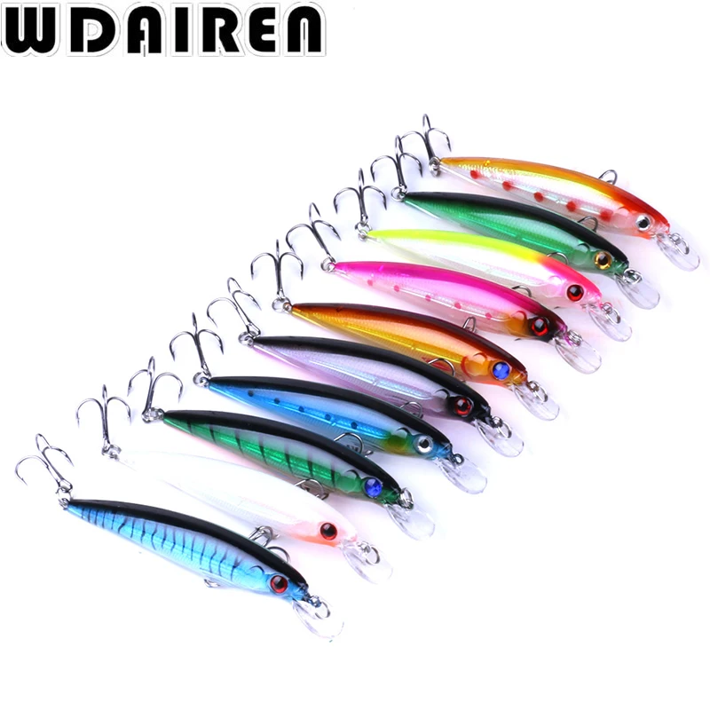 WDAIREN-señuelo de pesca de 11cm y 13,5g, cebo duro Artificial flotante, ojos 3D, Wobblers, Crankbait, Minnows, WD-219 - imagen 3