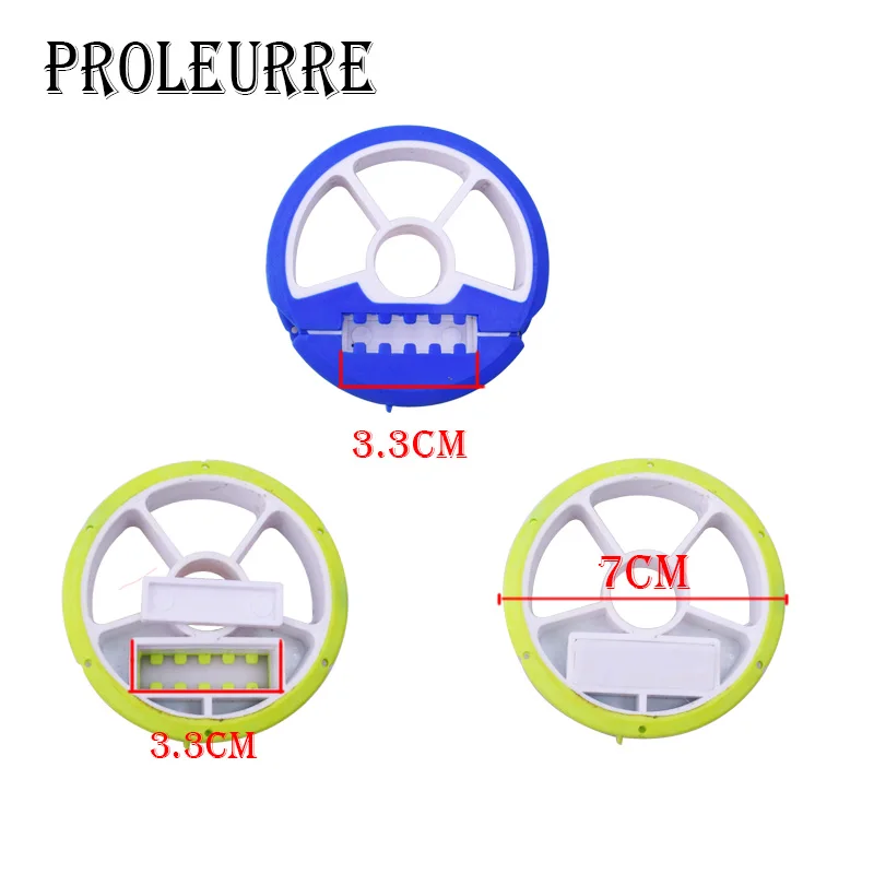 Placa de bobina principal de Silicagel, tablero giratorio de alambre, caja de herramientas de pesca, carrete, engranajes de pesca, 3 uds. - imagen 3