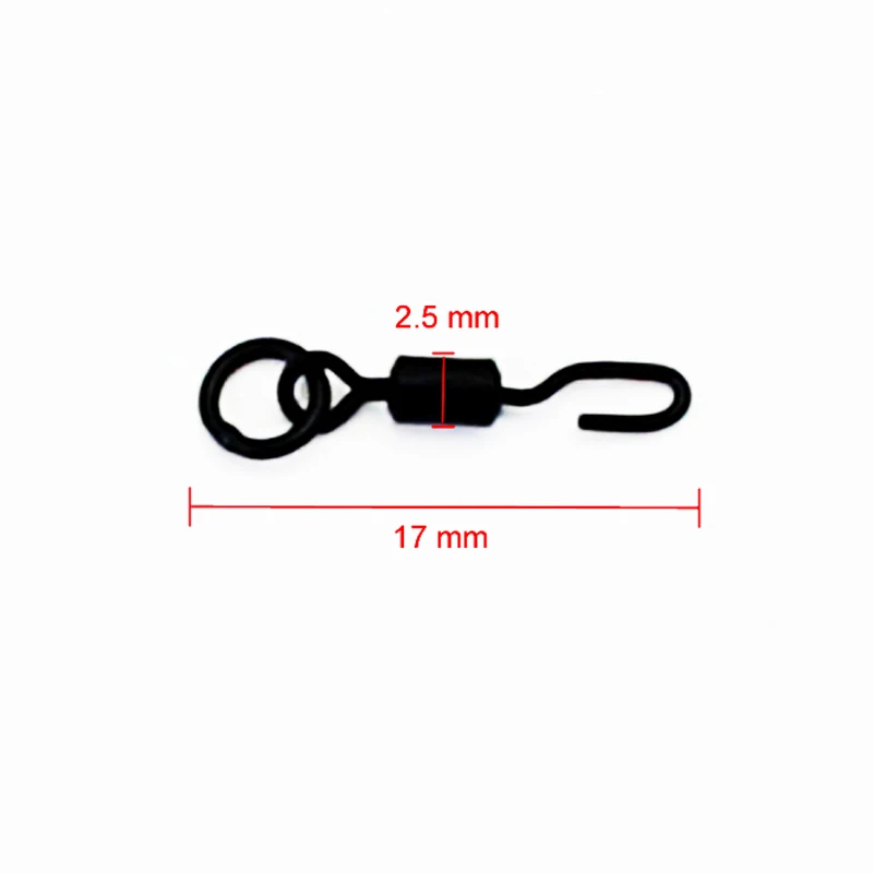 20PCS Spinner Swivel for Ronnie Rig Carp Fishing Accessories for Carp Rig Micro Hook Swivel Tackle Quick Change - imagen 2