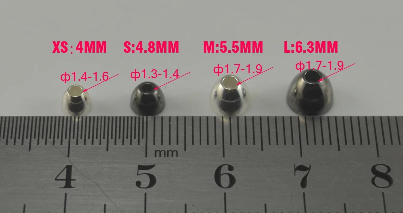 MNFT-Cabeza de cono de latón para atar moscas de tubo, materiales de atado de moscas, bolas de níquel negro dorado y plateado, 24 unids/lote - imagen 4