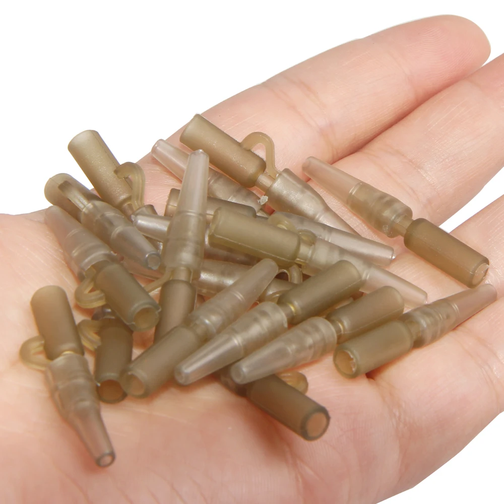 Kit de aparejos de pesca de carpa, 60 piezas, con pasadores, tubos de goma de cola, giratorios de pesca mate y Clip de plomo de seguridad - imagen 4